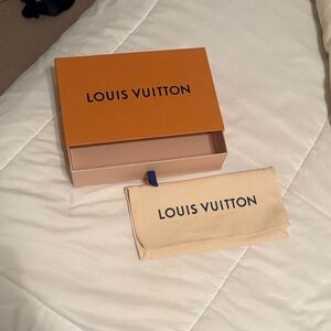 Louis Vuitton Orange Box with Cream Dust Bag